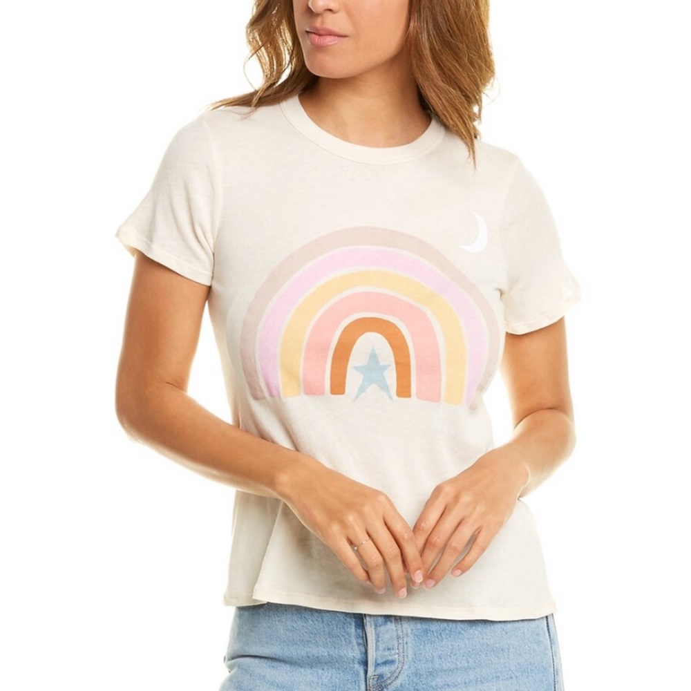 Chaser Pastel Rainbow Moonshine Tee NWT